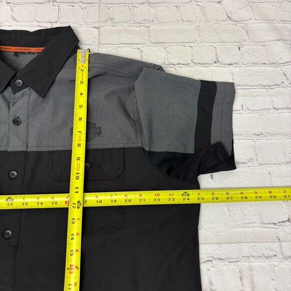 Harley Davidson Men HD Performance Button Shirt Top Size XL X-Large C053 -15 - Picture 4 of 14